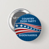 Badge Rond 5 Cm Pays sur le parti Biden Harris (Devant & derrière)