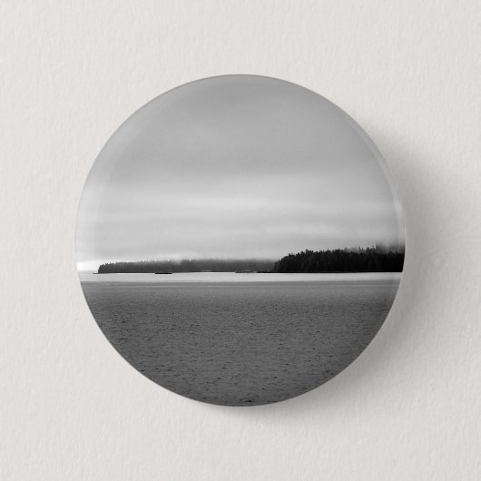 Badge Rond 5 Cm Paysage d'Alaska (Devant)