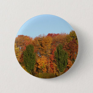 Badge Rond 5 Cm Paysage d'automne