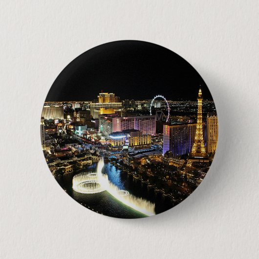 Badge Rond 5 Cm Paysage de Las Vegas (Devant)