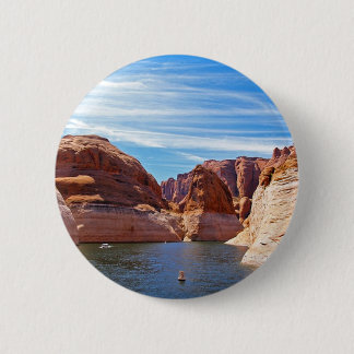 Badge Rond 5 Cm Paysage de réservoir d'eau de l'Arizona de page de