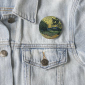 Badge Rond 5 Cm Paysage de Van Gogh à Twilight (En situation)