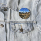 Badge Rond 5 Cm Paysage islandais (En situation)