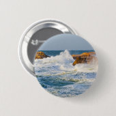 Badge Rond 5 Cm Paysage marin (Devant & derrière)