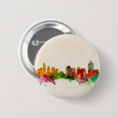 Badge Rond 5 Cm Paysage urbain d'horizon de Cincinnati Ohio (Devant & derrière)