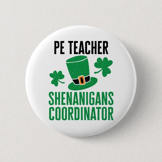 Badge Rond 5 Cm PE Enseignant Shenanigans Coordonnateur Jour de la (Devant)