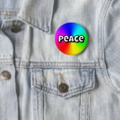 Badge Rond 5 Cm Peace (En situation)