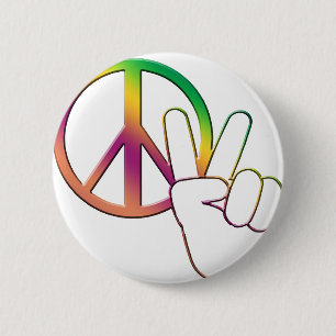 Badge Rond 5 Cm Peace-02