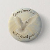 Badge Rond 5 Cm Peace Dove Custom Button Design... (Devant)