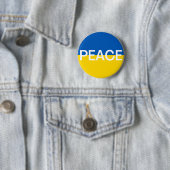 Badge Rond 5 Cm Peace en Ukraine (En situation)