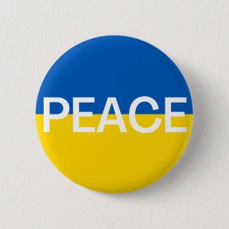 Badge Rond 5 Cm Peace en Ukraine