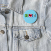 Badge Rond 5 Cm Peace Love Chiropractic - Cute Chiropractor (En situation)