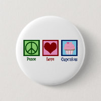 Peace Love Cupcakes Cute Baker