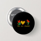 Badge Rond 5 Cm Peace Love Junetdix Pride Black Girl Black Queen (Devant & derrière)