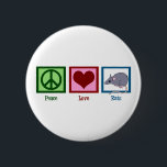 Badge Rond 5 Cm Peace Love Rats<br><div class="desc">Un signe de paix,  un coeur et un rat. J'adore mon rat de compagnie mignon.</div>