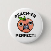 Badge Rond 5 Cm Peach er Parfait Funny Peach Pun (Devant)
