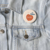 Badge Rond 5 Cm Peach Love (En situation)