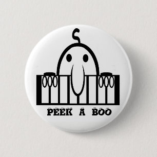 Badge Rond 5 Cm Peak-a-Boo Peeper