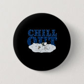Badge Rond 5 Cm Peanuts Chill Out (Devant)