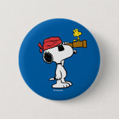 Badge Rond 5 Cm Peanuts | Pirate Snoopy and Woodstock (Devant)