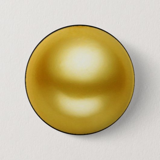 Badge Rond 5 Cm Pearl d'or (Devant)