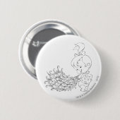 Badge Rond 5 Cm PEBBLES™ Dans Peacock (Devant & derrière)