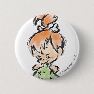 Badge Rond 5 Cm PEBBLES™ - Dessin à main