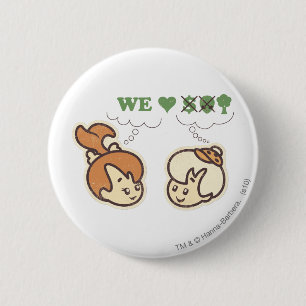 Badge Rond 5 Cm PEBBLES™ et nature d'amours de bam bam