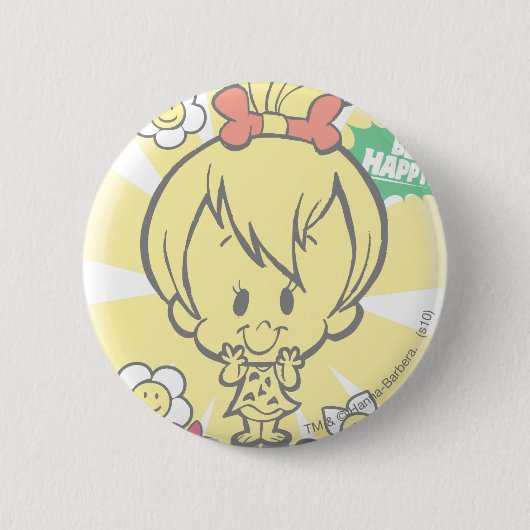 Badge Rond 5 Cm PEBBLES™ Miss Merveilleuse (Devant)