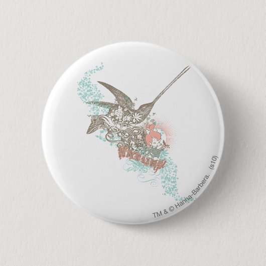 Badge Rond 5 Cm PEBBLES™ Nature Girl (Devant)