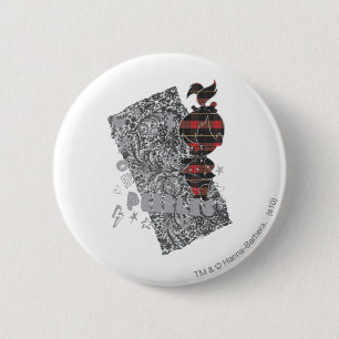 Badge Rond 5 Cm PEBBLES™ Punk Plaid