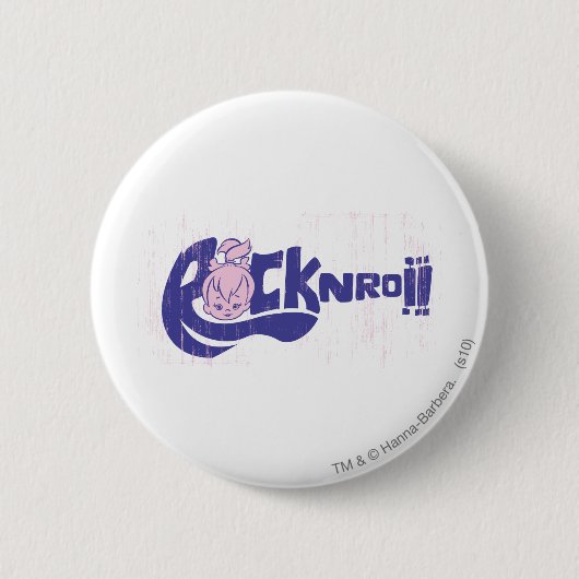 Badge Rond 5 Cm PEBBLES™ Rock N Roll (Devant)