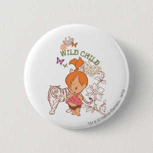Badge Rond 5 Cm PEBBLES™ Wild Child