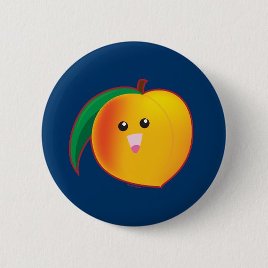 Badge Rond 5 Cm Pêche (Devant)