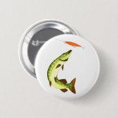 Badge Rond 5 Cm Pêche (Devant & derrière)