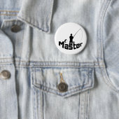 Badge Rond 5 Cm Pêche à la mouche (En situation)