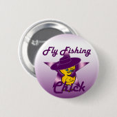 Badge Rond 5 Cm Pêche à la mouche #9 (Devant & derrière)