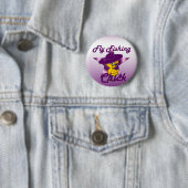 Badge Rond 5 Cm Pêche à la mouche #9 (En situation)