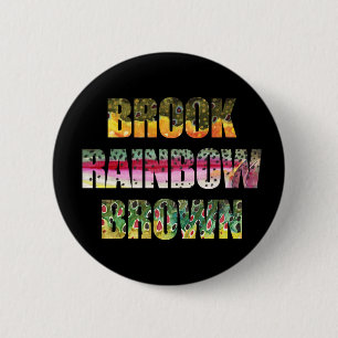 Badge Rond 5 Cm Pêche à la truite unique