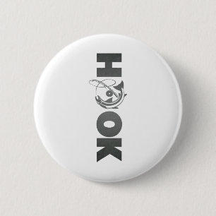 Badge Rond 5 Cm Pêche à l'hameçon Pêcheur drôle de poisson Amoureu