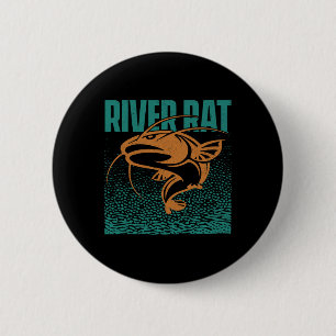 Badge Rond 5 Cm Pêche au poisson-chat - Pêche au silure dans la ri