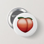 Badge Rond 5 Cm Pêche - Emoji (Devant & derrière)