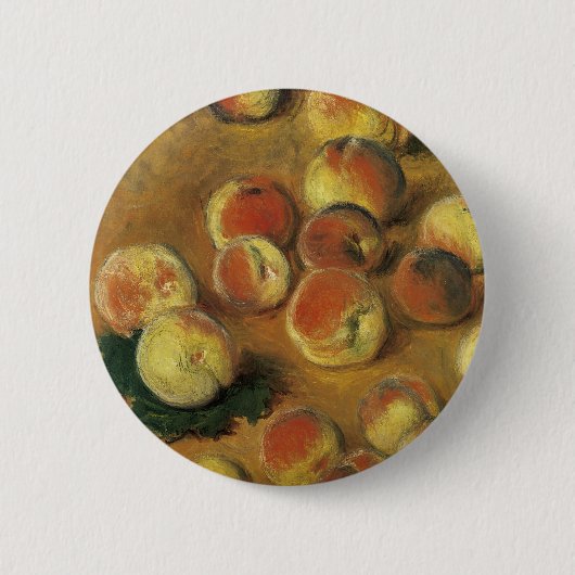 Badge Rond 5 Cm Pêches par Claude Monet (Devant)