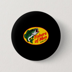 Badge Rond 5 Cm Pêcheurs d'hommes Matthieu 4_19 Biblique de pêche 