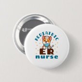 Badge Rond 5 Cm Pediatric ER Nurse (Devant & derrière)