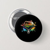 Badge Rond 5 Cm Peekabo Conception Pour Halloween (Devant & derrière)