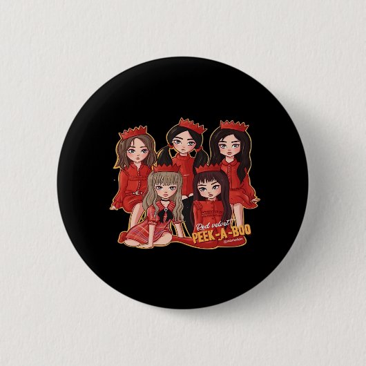 Badge Rond 5 Cm Peekaboo Cosy Automne (Devant)