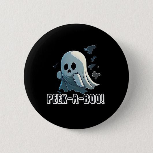 Badge Rond 5 Cm Peekaboo Halloween Edition (Devant)