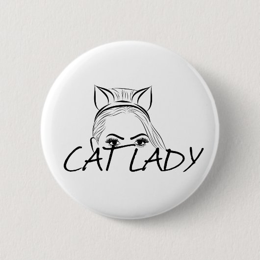 Badge Rond 5 Cm Peeking Cat (Devant)
