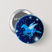 Badge Rond 5 Cm Pegasus volant (Devant & derrière)